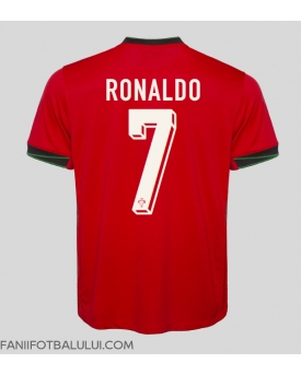 Portugalia Cristiano Ronaldo #7 Tricou Fotbal Replică European 2024 Barbati Acasa